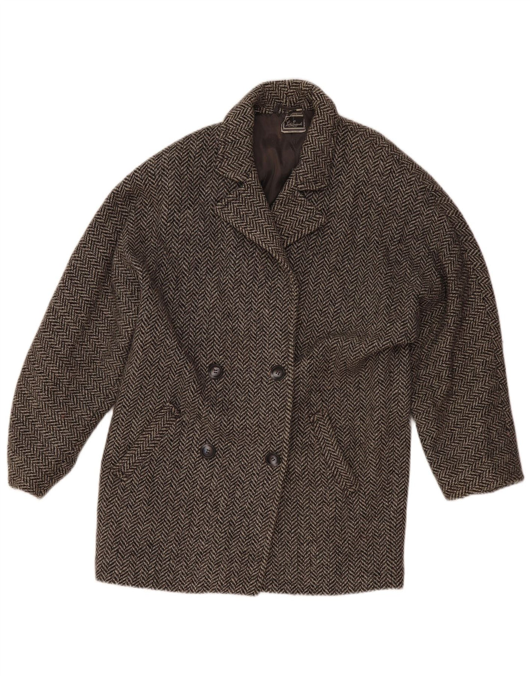 Luisa Spagnoli Γυναικείο σακάκι UK 12 Medium Grey Ψαροκόκκαλο