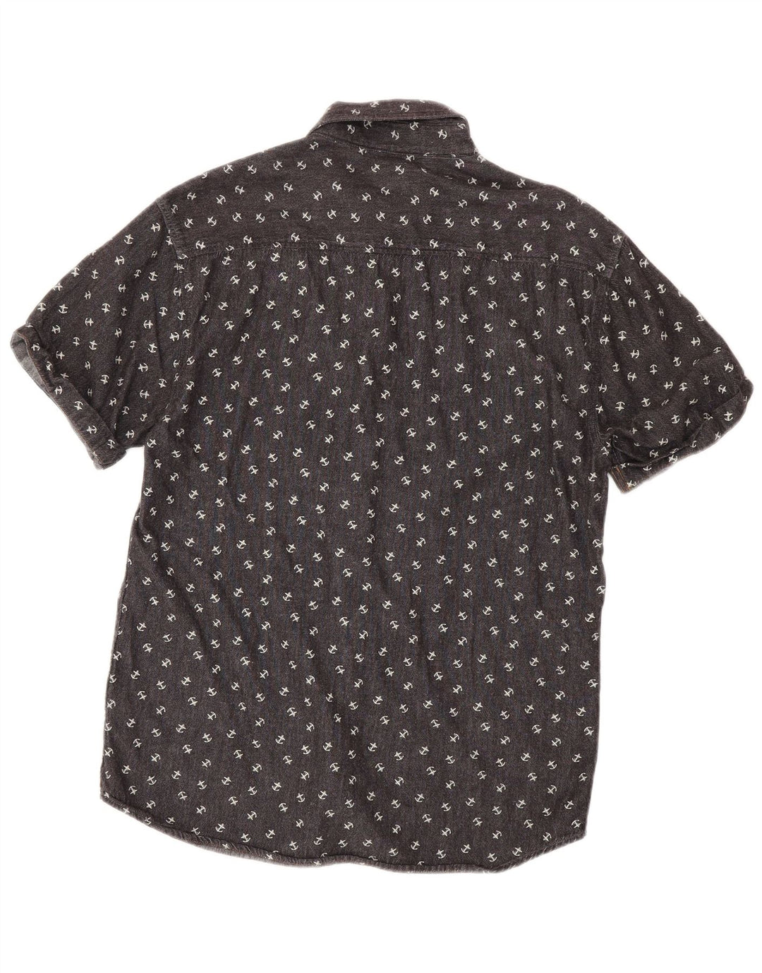 Jack & Jones Ανδρικό πουκάμισο με κοντό μανίκι αφηρημένο σχέδιο, μεγάλο γκρι βαμβακερό