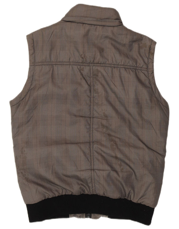 JACK & JONES Ανδρικό Gilet UK 40 Large Grey Check