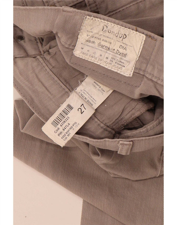 Dondup Γυναικείο Crop Slim Jeans W27 L26 Γκρι βαμβακερό