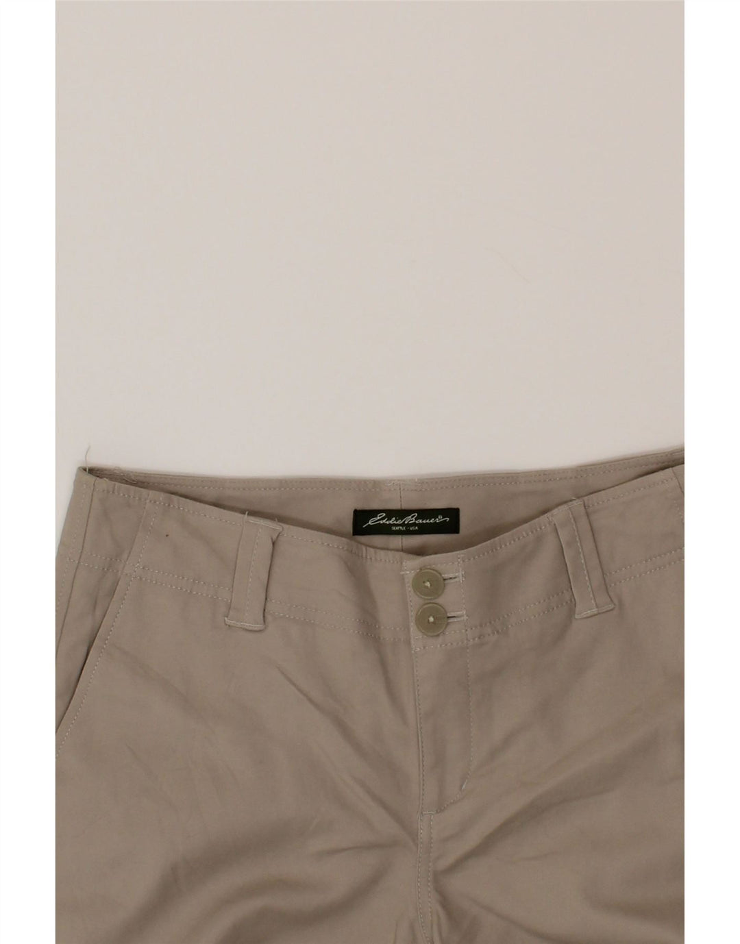 EDDIE BAUER Womens Blakely Fit Chino Trousers US 6 Medium W30 L31 Grey Vintage Eddie Bauer and Second-Hand Eddie Bauer from Messina Hembry 