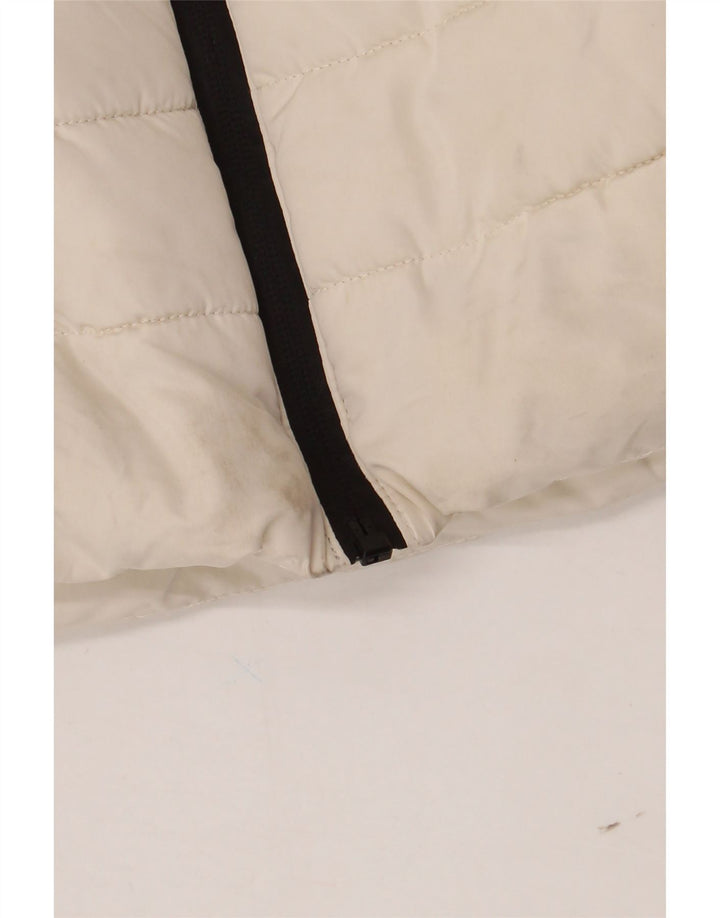 Zara Γυναικεία κουκούλα με επένδυση Gilet UK 14 Μεγάλος Λευκός Πολυεστέρας