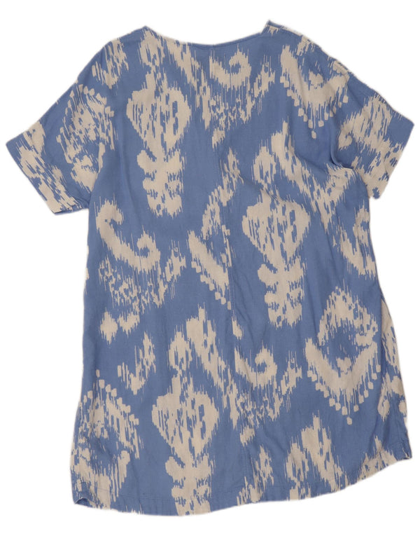 Marks & Spencer Γυναικεία Σκηνή Φόρεμα UK 16 Large Blue Geometric Len