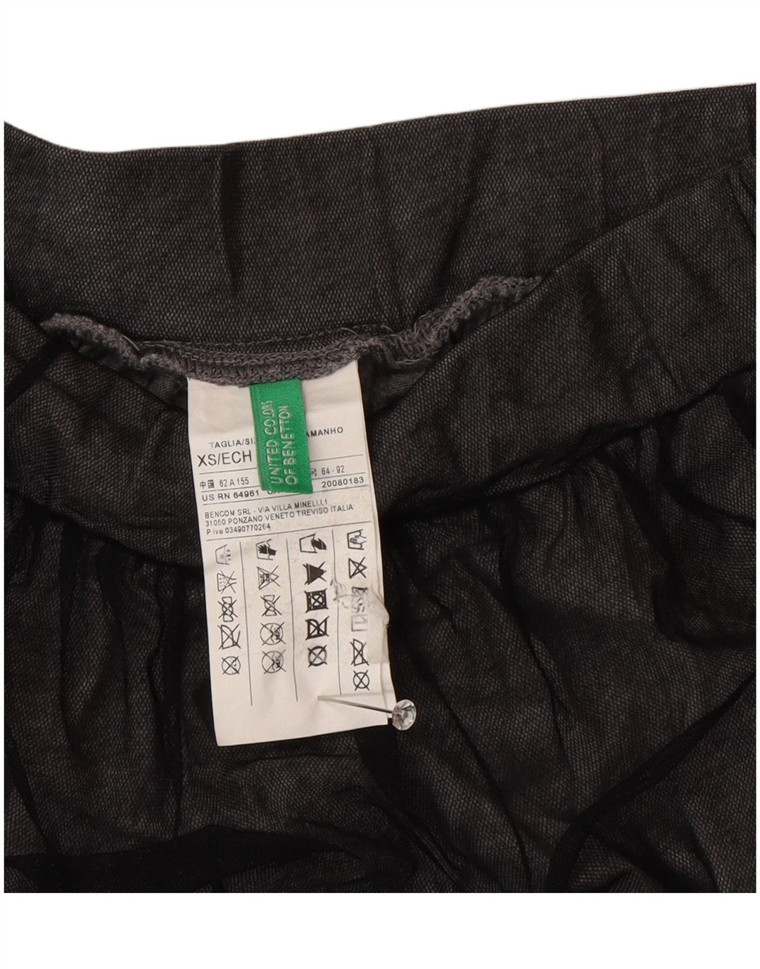 Γυναικεία Maxi φούστα Benetton XS W25 Grey Polyamide