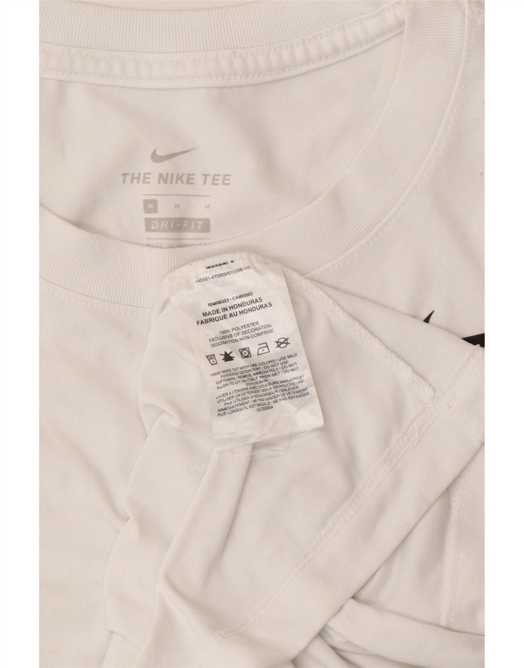 Γυναικείο μπλουζάκι NIKE Dri Fit Top UK 14 Medium White Polyester