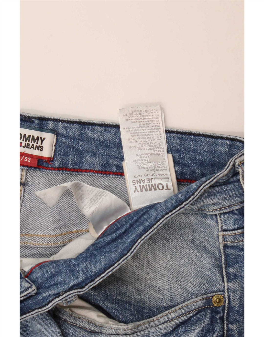 Tommy Hilfiger Ανδρικό Thavar Slim τζιν σορτς W33 από μεσαίο μπλε βαμβακερό