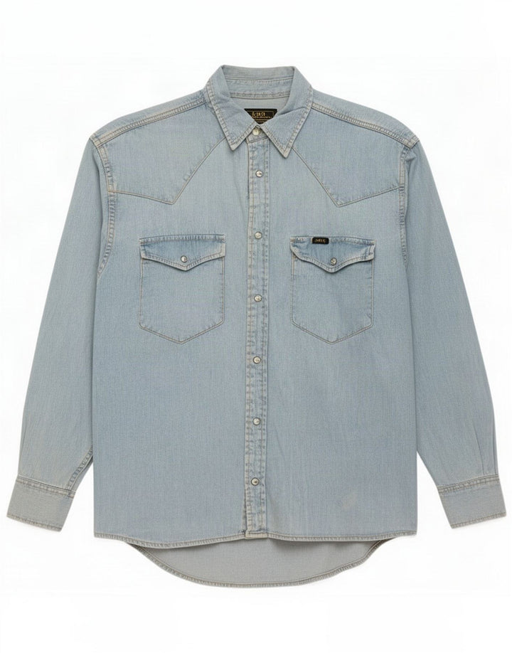 Ανδρικό τζιν πουκάμισο Lee Medium Blue