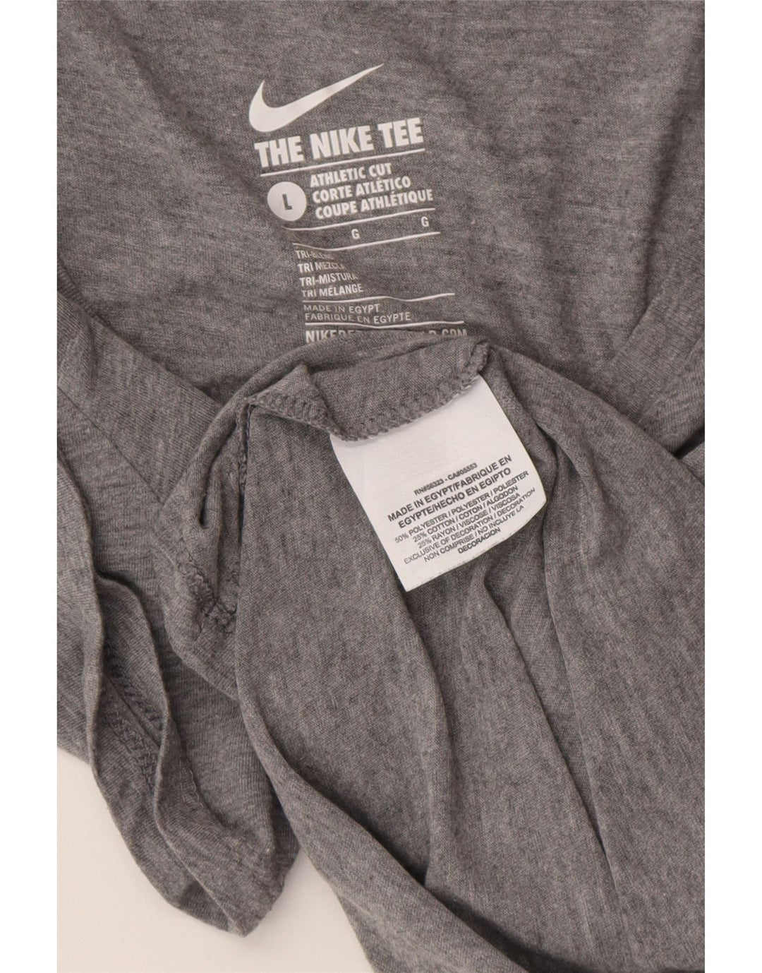 Γυναικείο γραφικό μπλουζάκι αθλητικής κοπής NIKE Top 14 μεγάλου γκρι πολυεστέρα