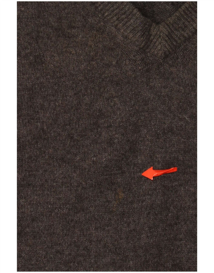 Ανδρικό πουλόβερ με λαιμόκοψη Lyle & Scott 2XL Γκρι νέο μαλλί