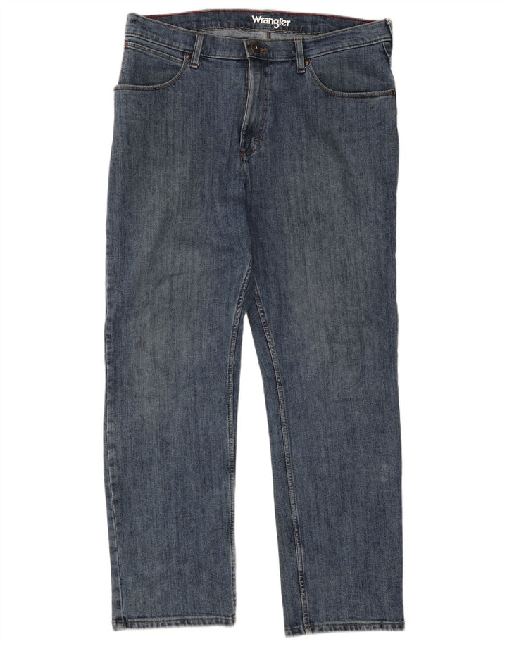 Ανδρικό τζιν Wrangler ίσιο W36 L30 Μπλε βαμβακερό