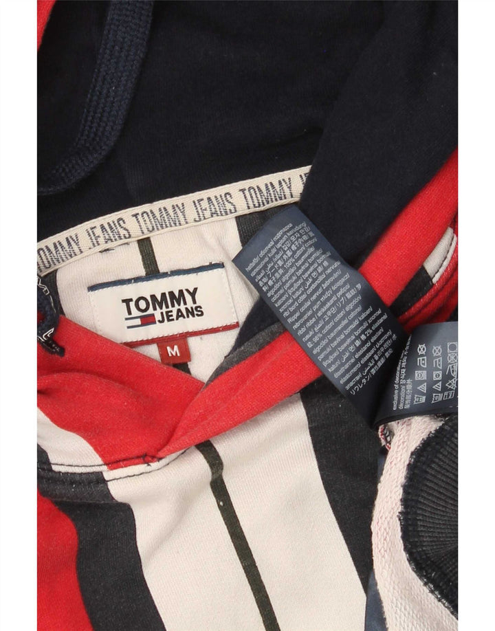 Tommy Hilfiger Mens Hoodie Jumper Μεσαίο πολύχρωμο βαμβακερό ριγέ