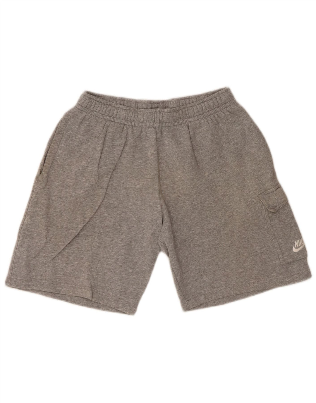 NIKE Mens Sport Shorts Small  Grey Cotton
