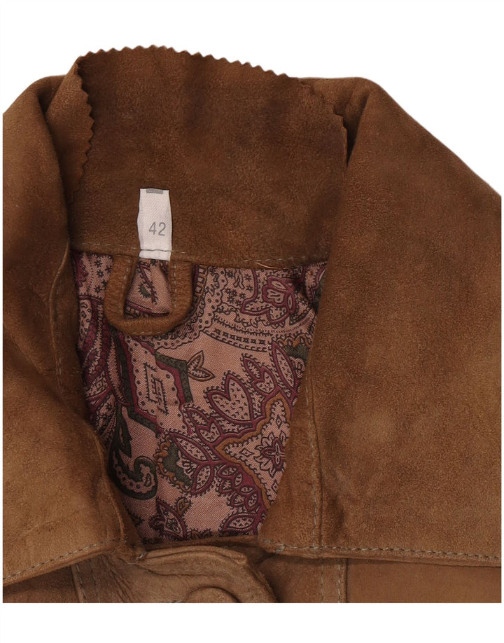 Vintage Γυναικείο Σουέντ Μπουφάν EU 42 Μεγάλο Καφέ