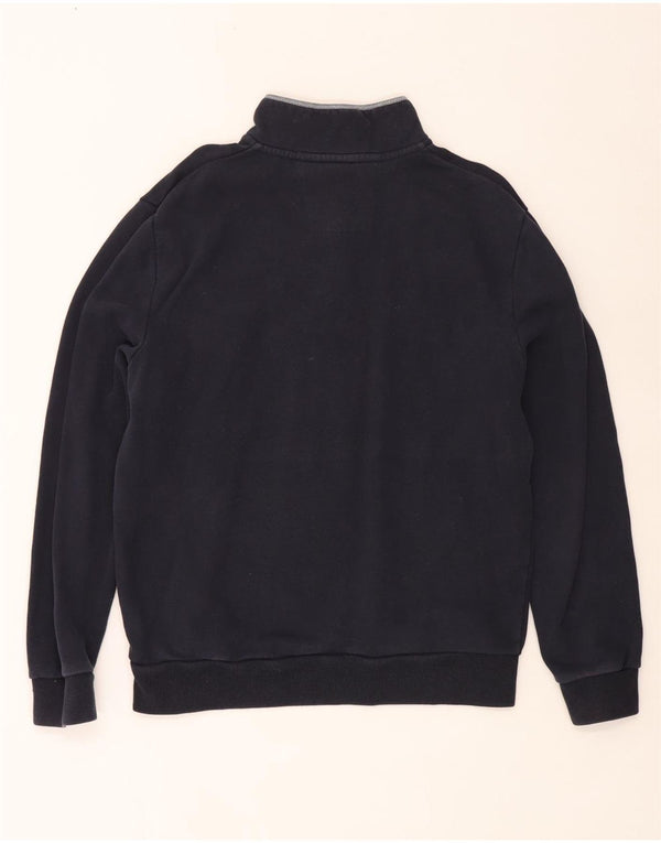 Ανδρικό φούτερ με φερμουάρ Crew Clothing Jumper XL Navy Blue Cotton