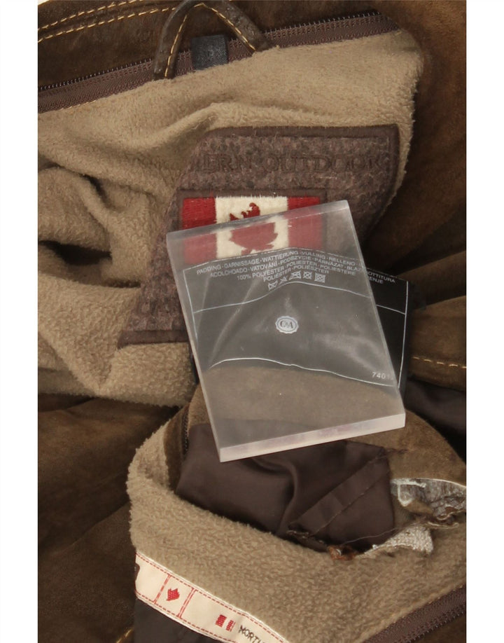 C&A Ανδρικό Suede Jacket UK 36 Small Brown Δερμάτινο