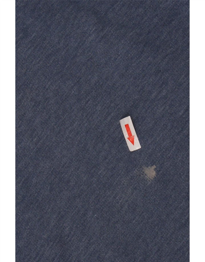 WEIRD FISH Ανδρικό φούτερ με γραφικό λαιμό με κουμπιά Jumper Μικρό Navy Blue