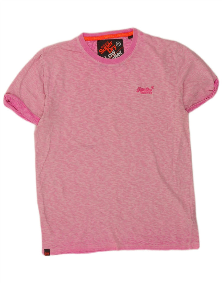Ανδρικό T-Shirt Superdry Top Βαμβακερό μεσαίο ροζ φλύκταινας