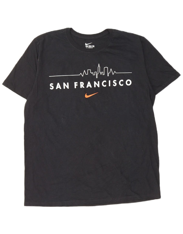 Ανδρικό μπλουζάκι Nike San Francisco Graphic T-shirt XL μαύρο βαμβακερό
