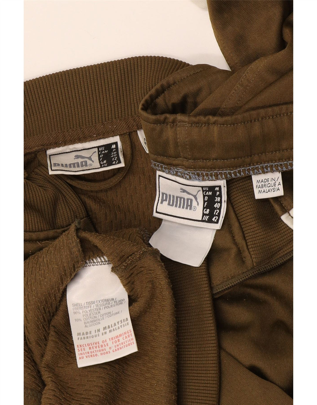 Puma γυναικεία φόρμα UK 12 Medium Khaki Colourblock Polyester