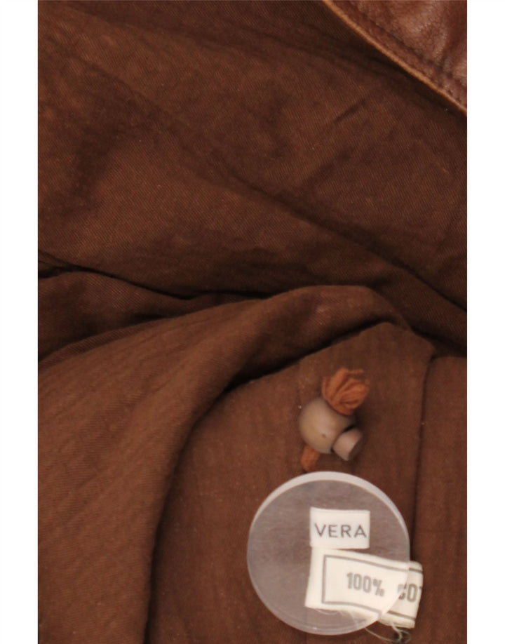 VINTAGE Ανδρικό Δερμάτινο Μπουφάν UK 42 XL Καφέ Δερμάτινο