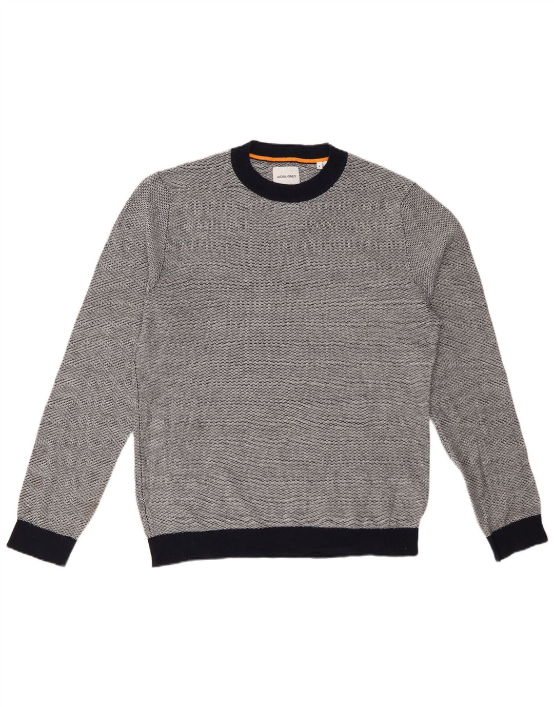 JACK & JONES Ανδρικό πουλόβερ με λαιμόκοψη μεγάλο γκρι ακρυλικό