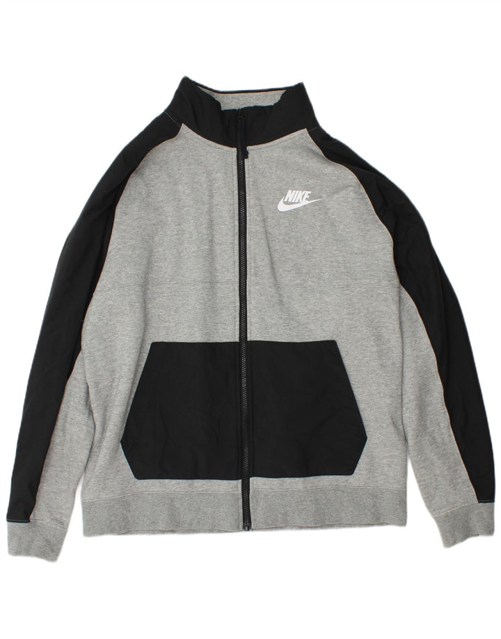 Ανδρική φόρμα Nike με μεγάλο γκρι χρώμα, βαμβακερό