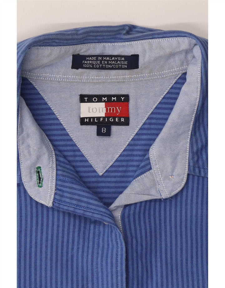 Tommy Hilfiger Γυναικείο Πουκάμισο US 8 Βαμβακερό μεσαίο μπλε ριγέ