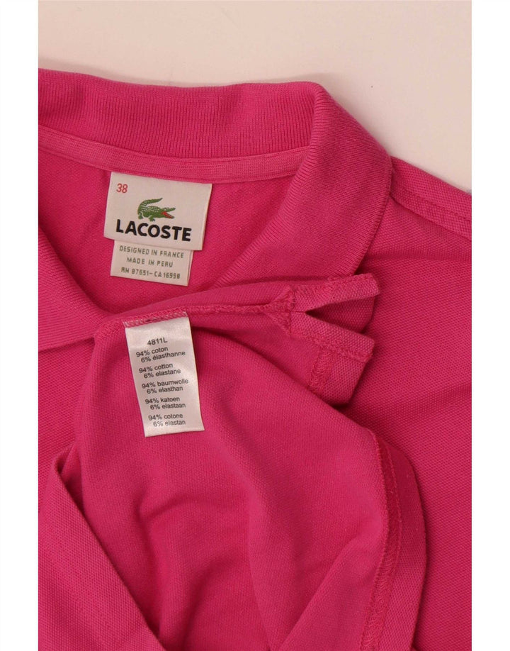 Γυναικείο μπλουζάκι πόλο Lacoste EU 38 Ροζ μεσαίο βαμβακερό