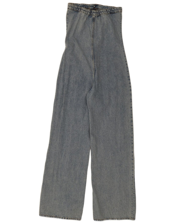 Zara Γυναικεία τζιν στράπλες φόρμα UK 10 Small Blue