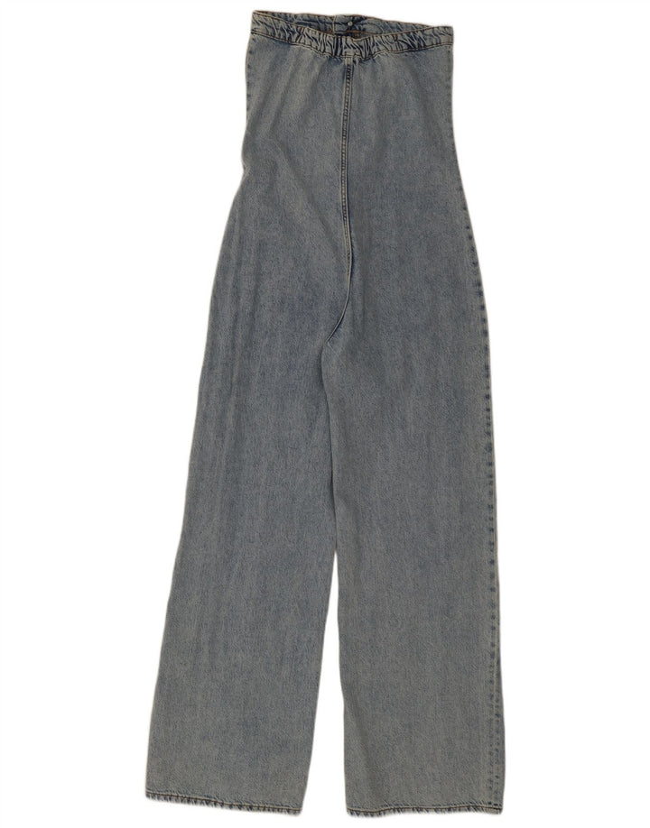 Zara Γυναικεία τζιν στράπλες φόρμα UK 10 Small Blue