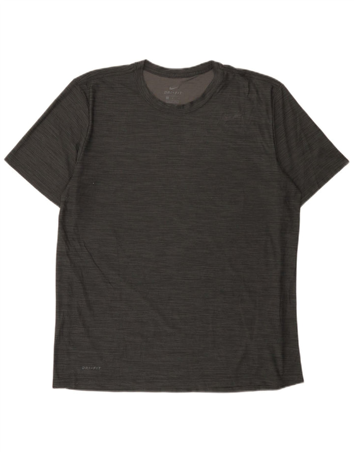 Ανδρικό μπλουζάκι Nike Dri Fit Τοπ με μεγάλο γκρι πολυεστέρα