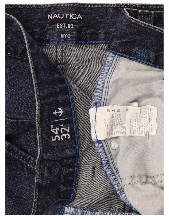 NAUTICA Ανδρικό τζιν ίσιο W54 L32 Μπλε βαμβακερό