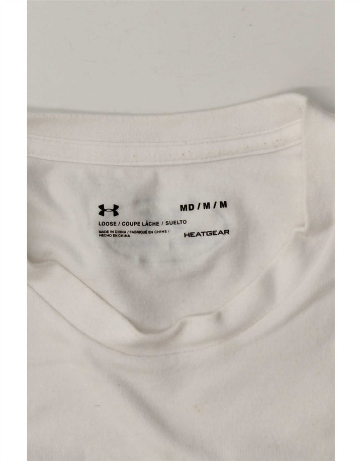 Ανδρικό μπλουζάκι Under Armour Heat Gear Graphic Top Medium White