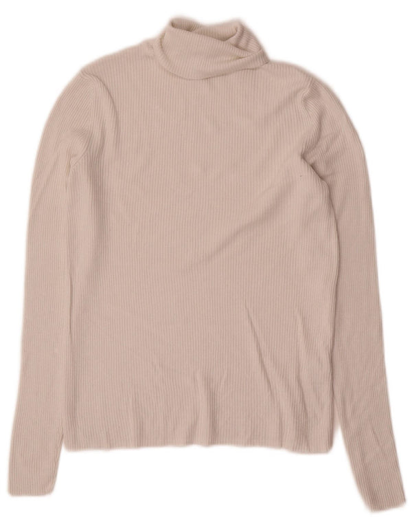 Marks & Spencer Γυναικεία Μπλούζα Τοπ UK 12 Medium Off White Viscose