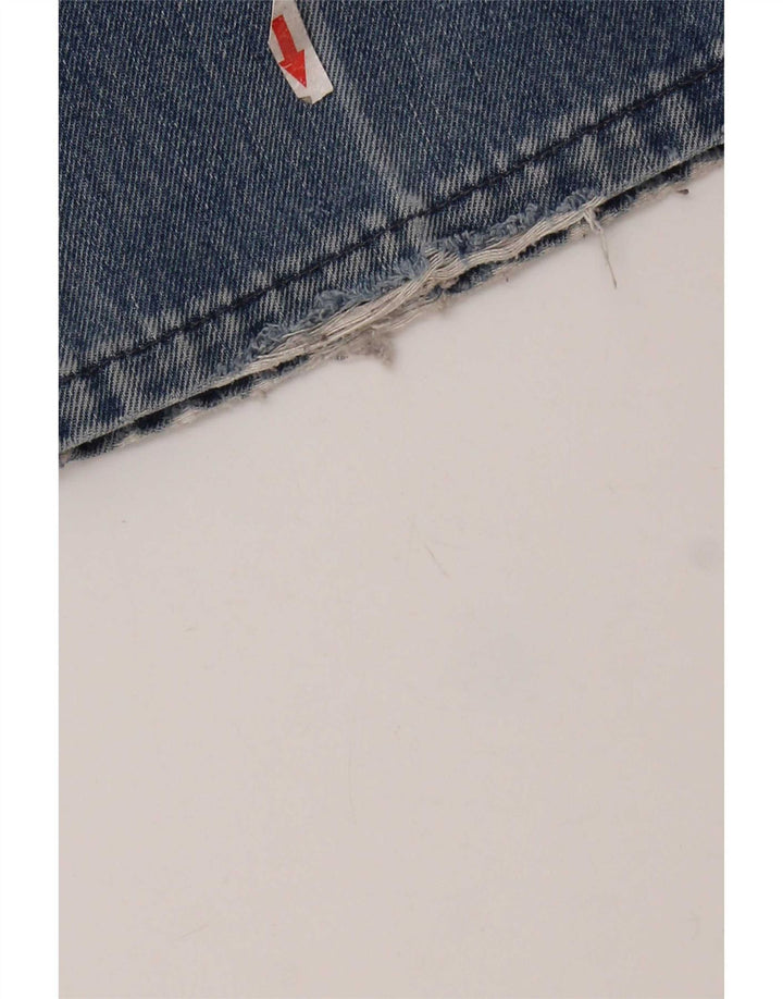 Levi's Womens Distressed Straight Jeans W28 L32 Blue Cotton