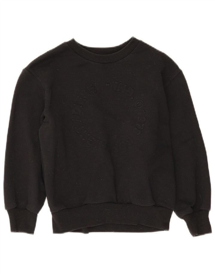 Diesel Boys Graphic Φούτερ Jumper 7-8 ετών Μαύρο Βαμβακερό