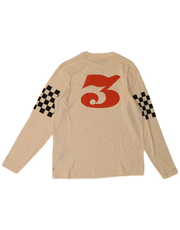 Ανδρικό Levi's Standard Fit Graphic Top Μακρύ μανίκι Μεσαίο σε Λευκό Γεωμετρικό