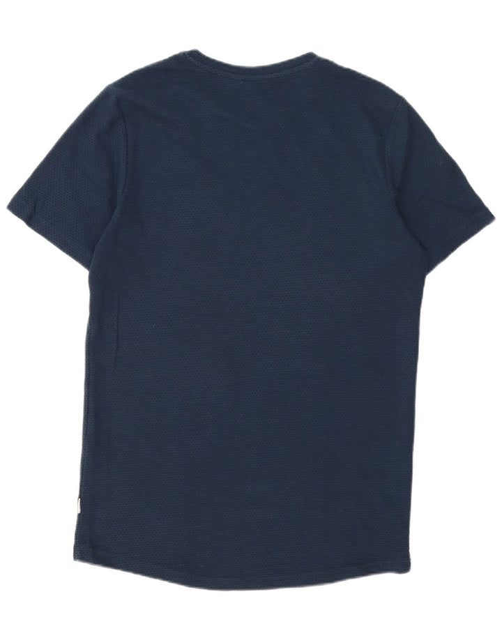 Jack & Jones Ανδρικό T-Shirt Top Βαμβακερό μεσαίο μπλε ναυτικό με στίγματα