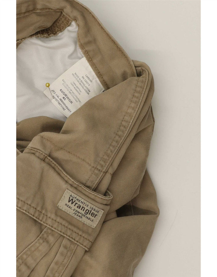 Ανδρικό σορτς Cargo Wrangler W46 3XL Χακί βαμβακερό