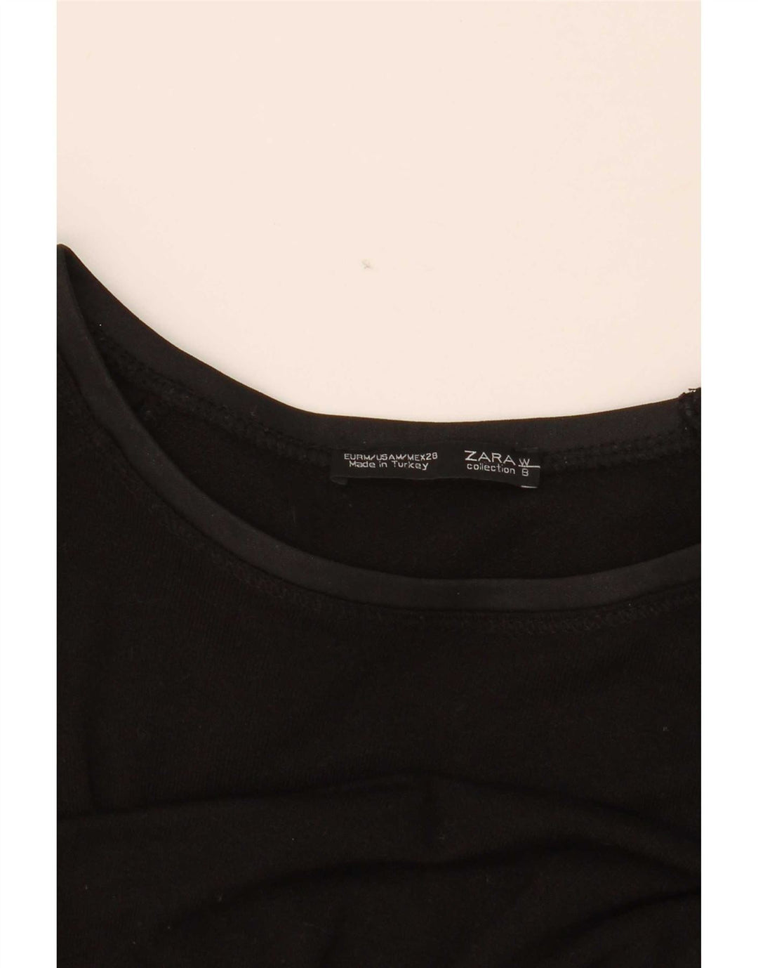 Zara Γυναικείο τοπ Μακρύ μακρυμάνικο UK 14 Medium Black