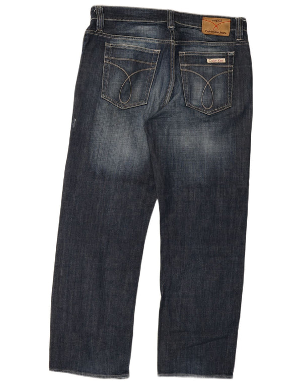 Ανδρικό τζιν ίσιο Calvin Klein W34 L28 Μπλε