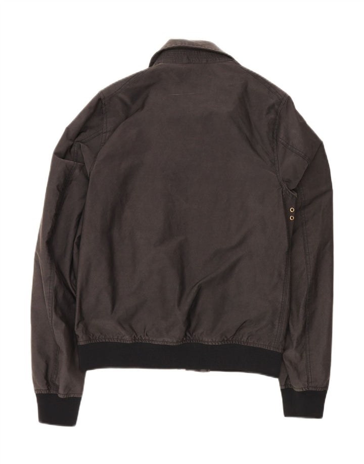 SCOTCH & SODA Mens Bomber Jacket UK 36 Small Grey Polyester