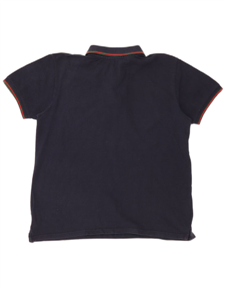 Fred Perry Ανδρικό πουκάμισο πόλο μεσαίου μπλε βαμβακερό