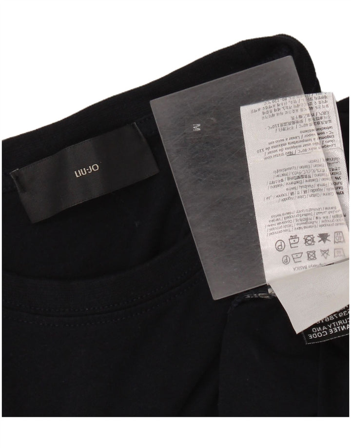 Ανδρικό T-Shirt Liu Jo Top Βαμβακερό μεσαίο ναυτικό μπλε