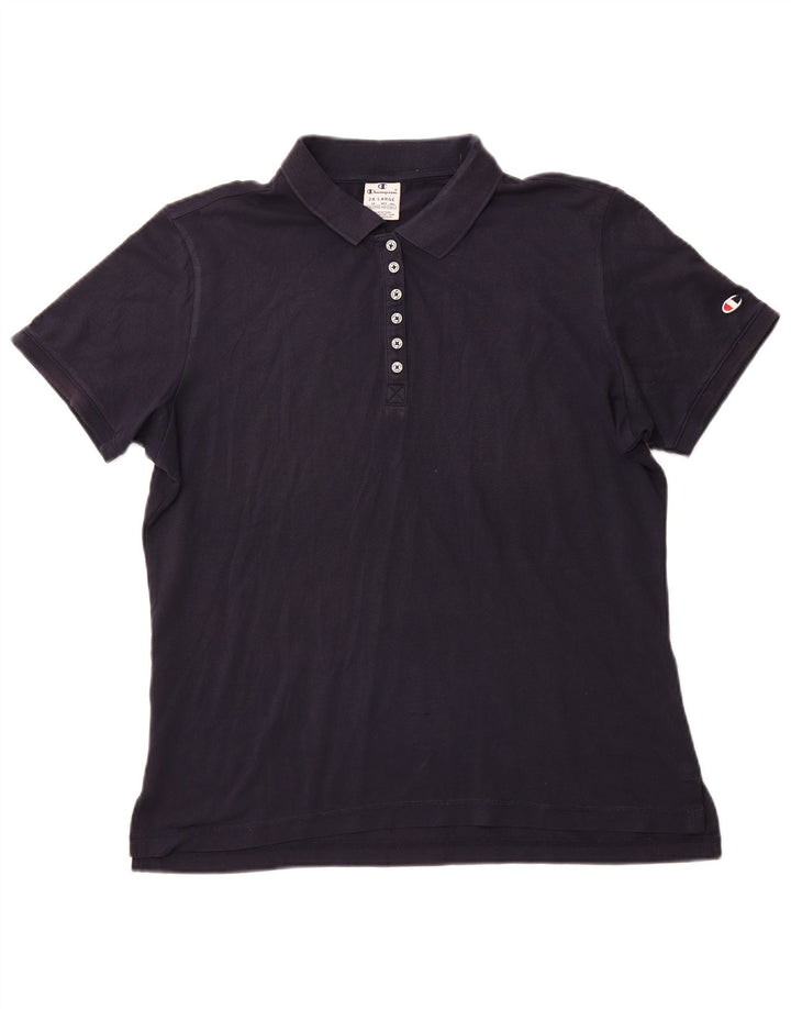 Γυναικείο μπλουζάκι πόλο CHAMPION UK 22 2XL Navy Blue