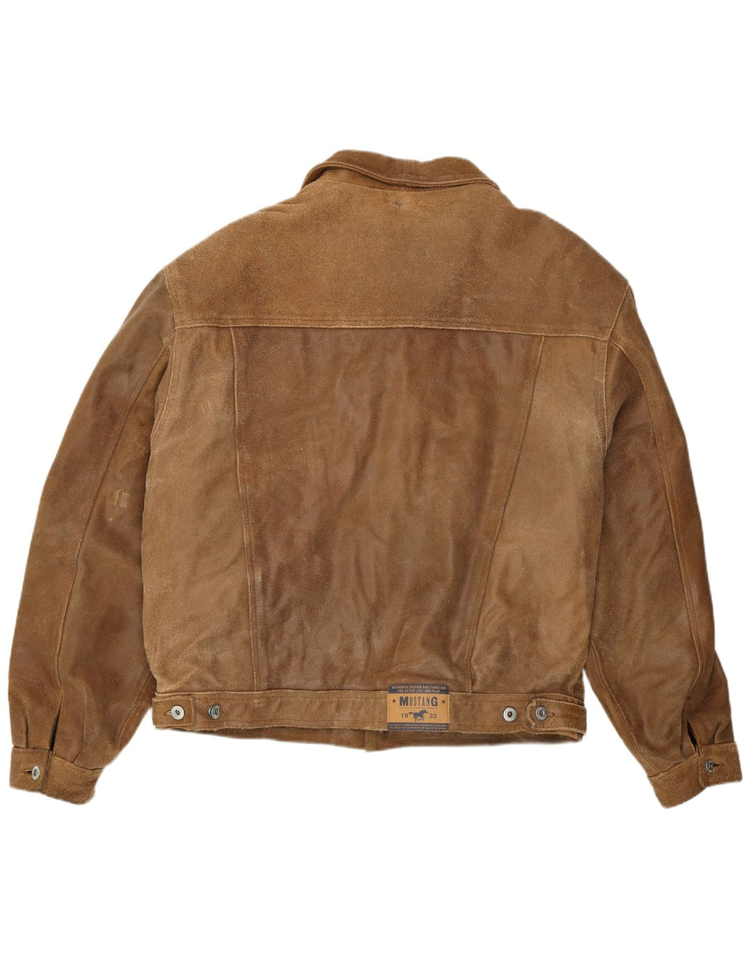 Mustang Ανδρικό Bomber Δερμάτινο Μπουφάν UK 42 XL Καφέ