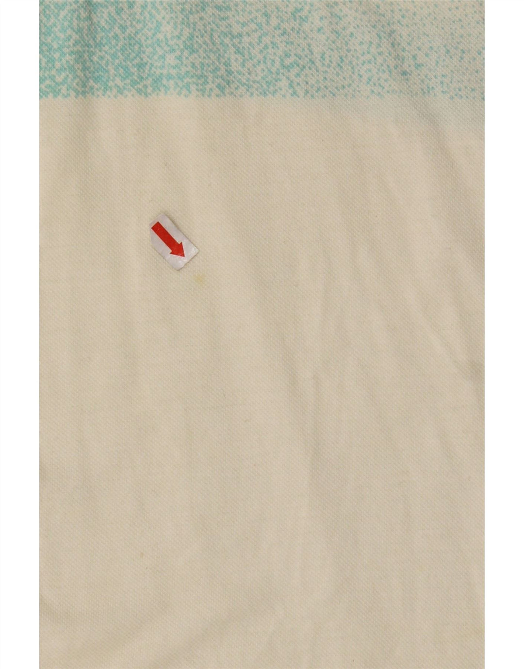 SERGIO TACCHINI Mens Polo Shirt Small Off White Striped Cotton