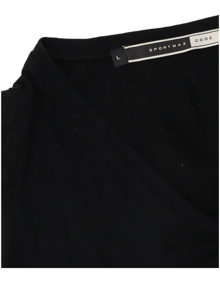Γυναικεία μακρυμάνικη μπλούζα Sportmax Top UK 14 Large Black