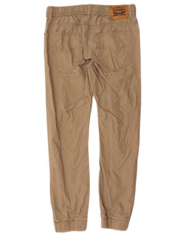 Levi's Boys Joggers Casual Παντελόνι 12-13 ετών Μεγάλο W28 L27 Μπεζ βαμβακερό