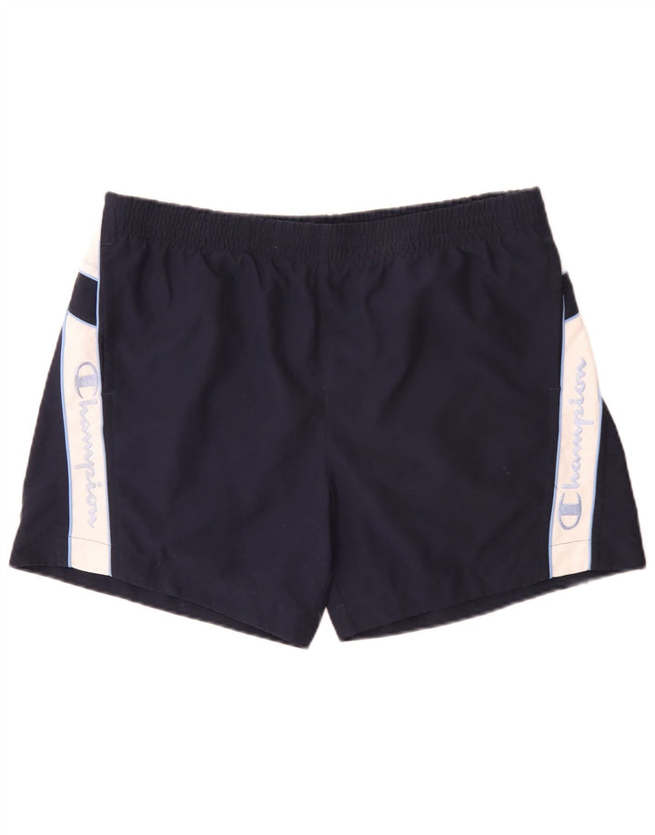 Champion Ανδρικό γραφικό σορτς κολύμβησης XL Navy Blue Colorblock Πολυεστέρας
